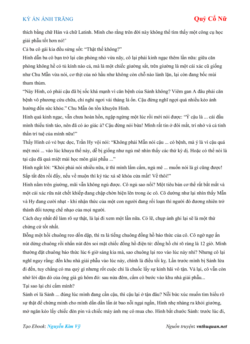 image for page Ebook KỲ ÁN ÁNH TRĂNG Quỷ Cổ Nữ