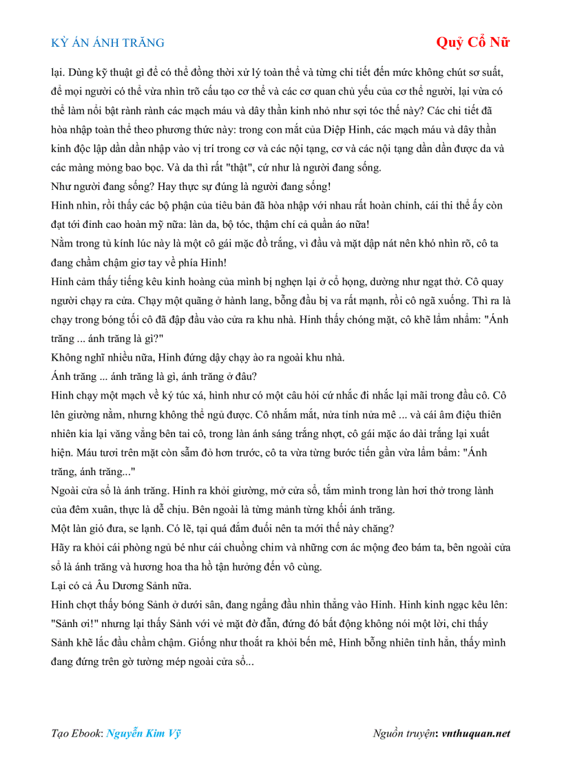 image for page Ebook KỲ ÁN ÁNH TRĂNG Quỷ Cổ Nữ