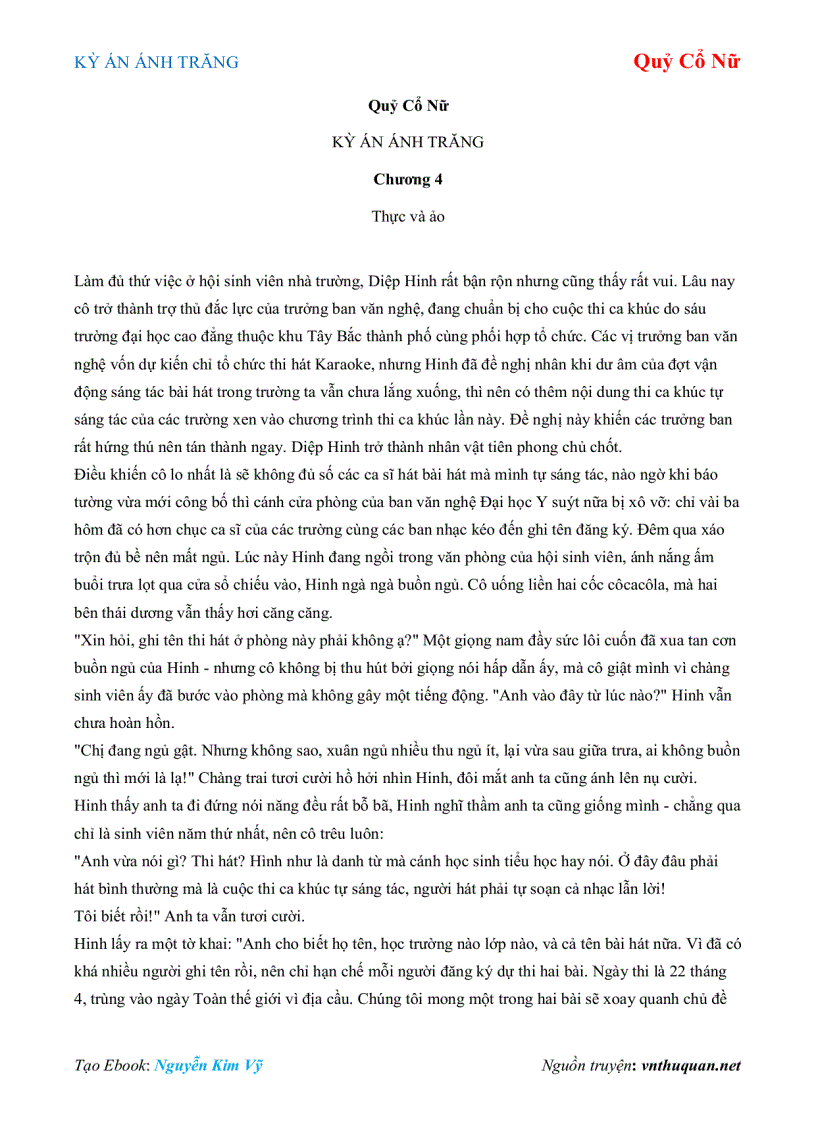 image for page Ebook KỲ ÁN ÁNH TRĂNG Quỷ Cổ Nữ