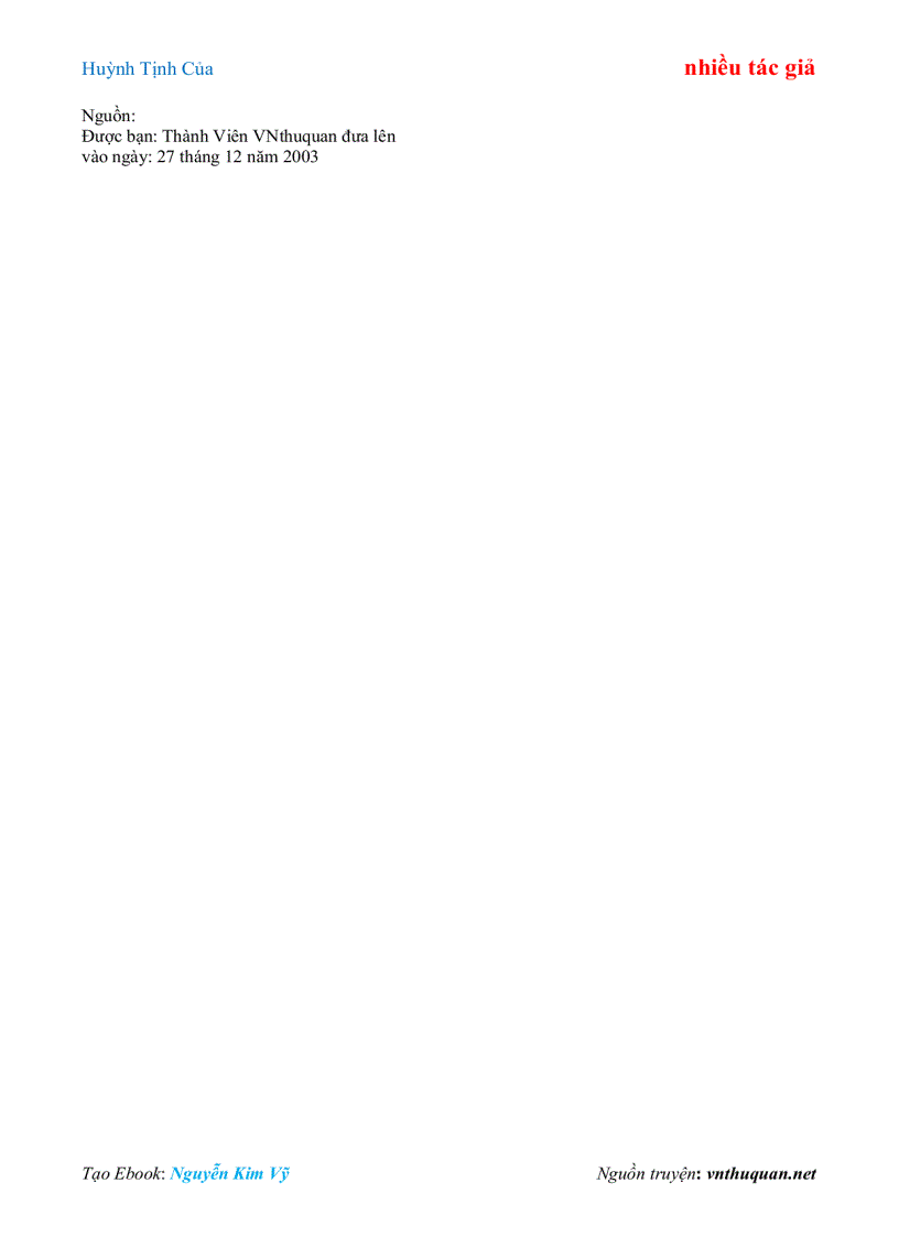 image for page Ebook Huỳnh Tịnh Của nhiều tác giả