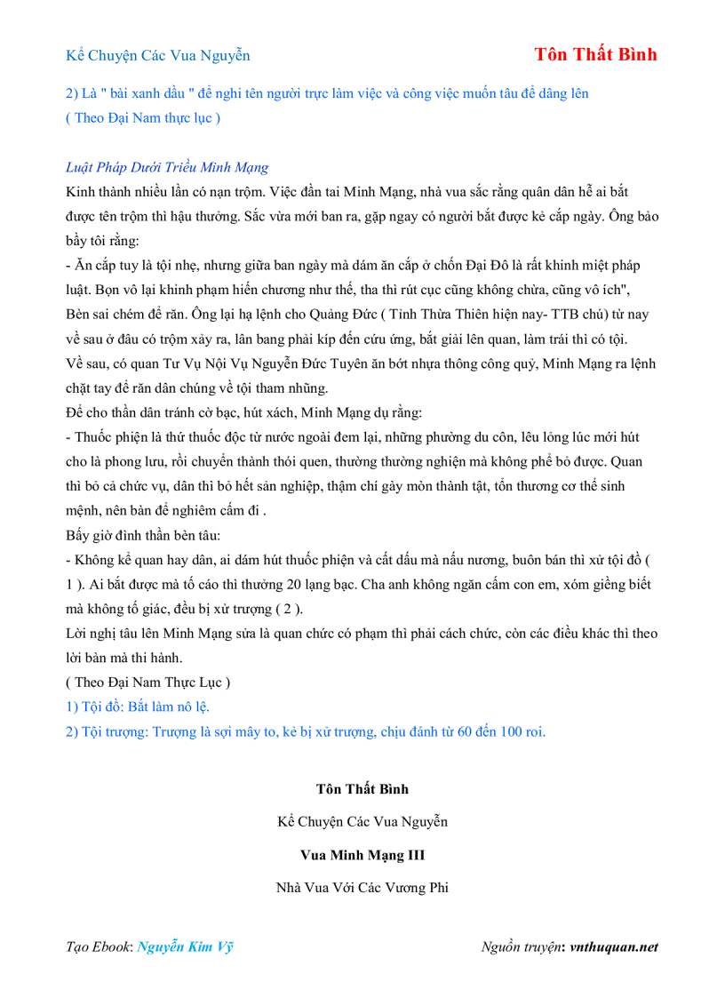 image for page Ebook Kể Chuyện Các Vua Nguyễn Tôn Thất Bình