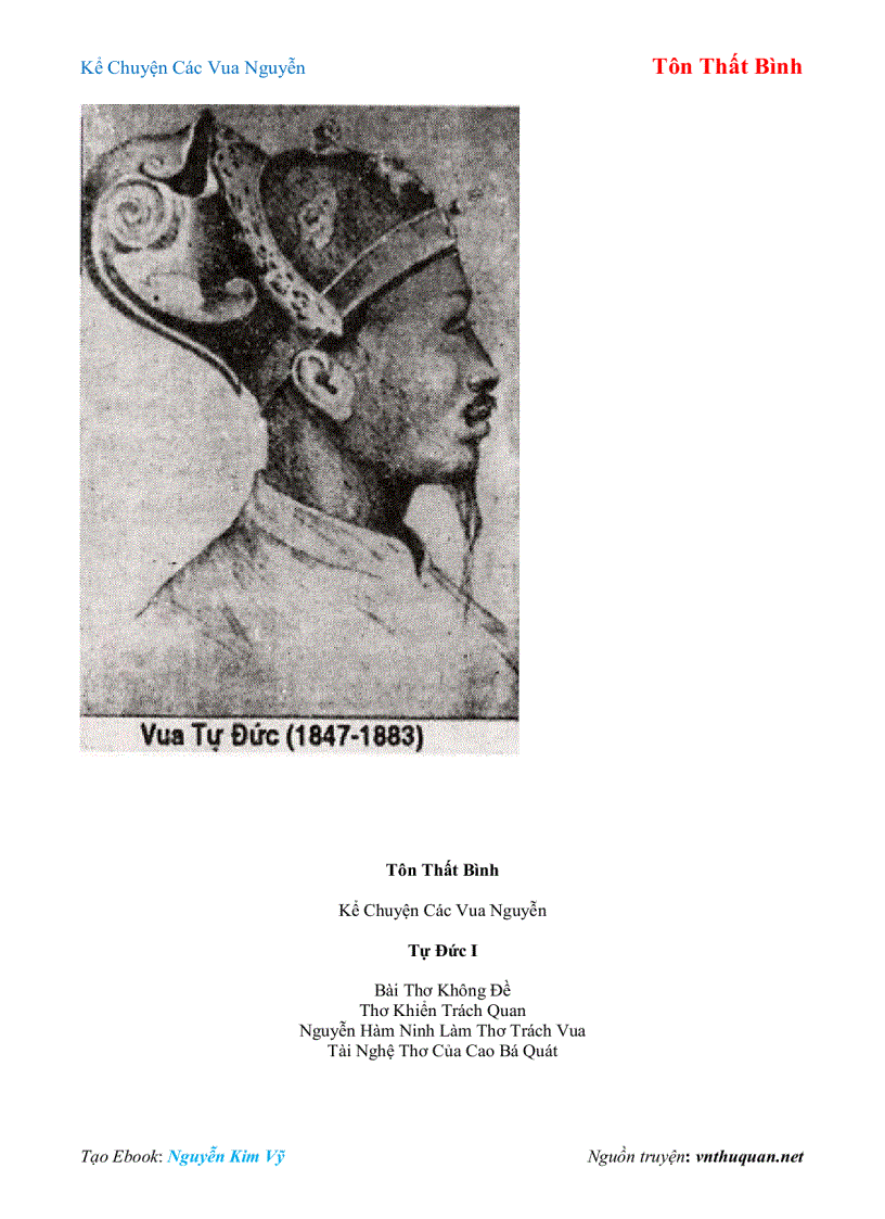 image for page Ebook Kể Chuyện Các Vua Nguyễn Tôn Thất Bình