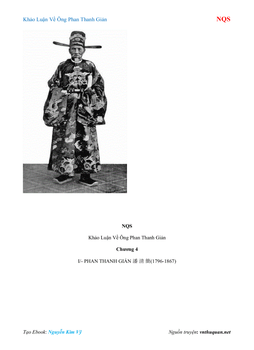 image for page Ebook Khảo Luận Về Ông Phan Thanh Giản NQS