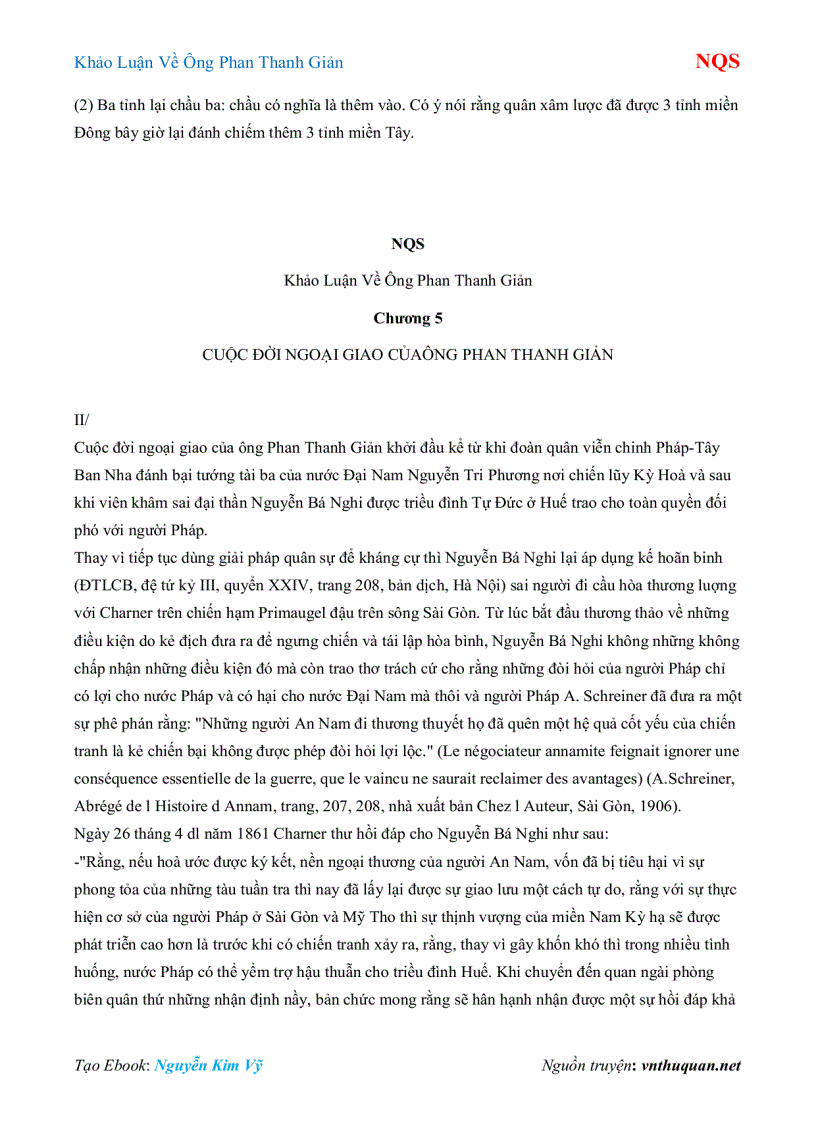 image for page Ebook Khảo Luận Về Ông Phan Thanh Giản NQS