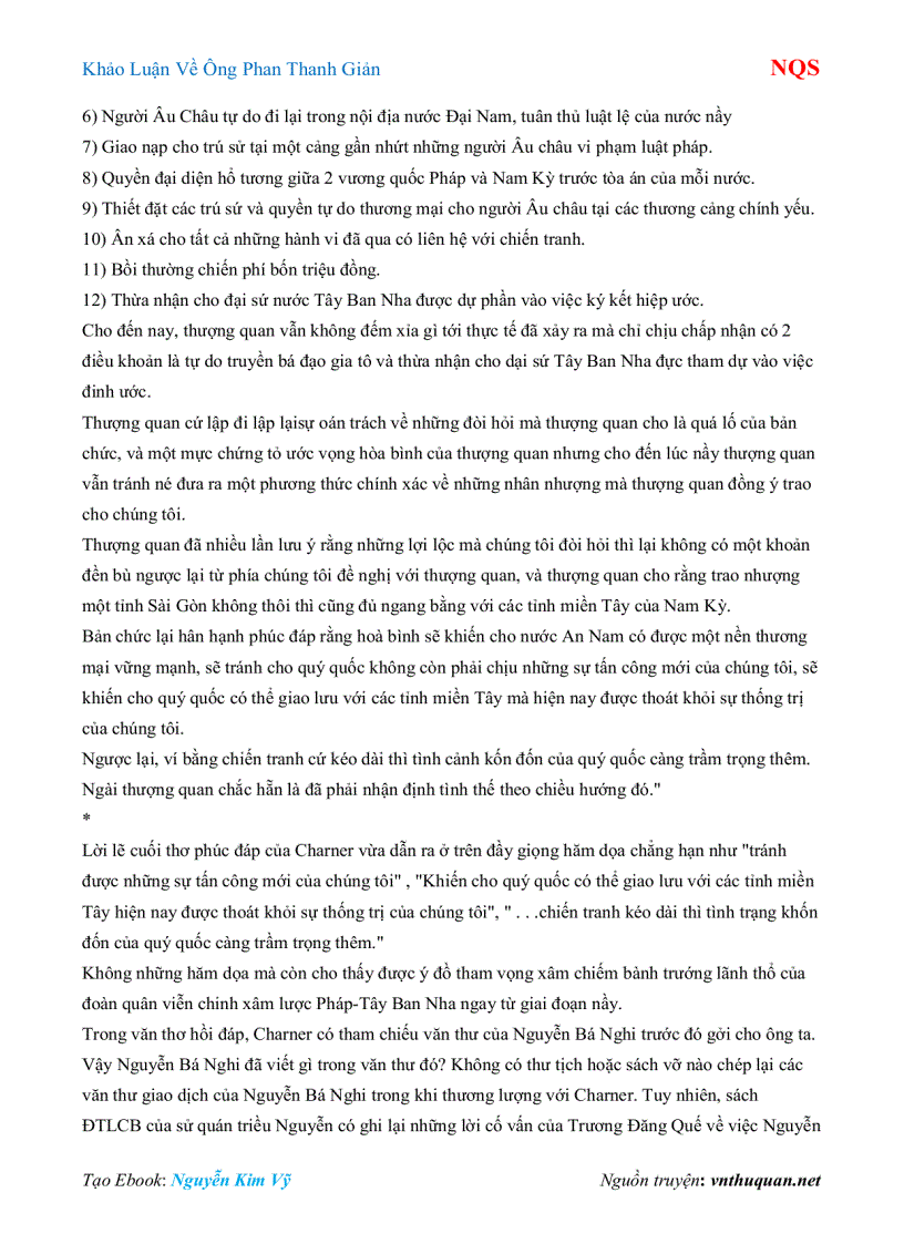 image for page Ebook Khảo Luận Về Ông Phan Thanh Giản NQS