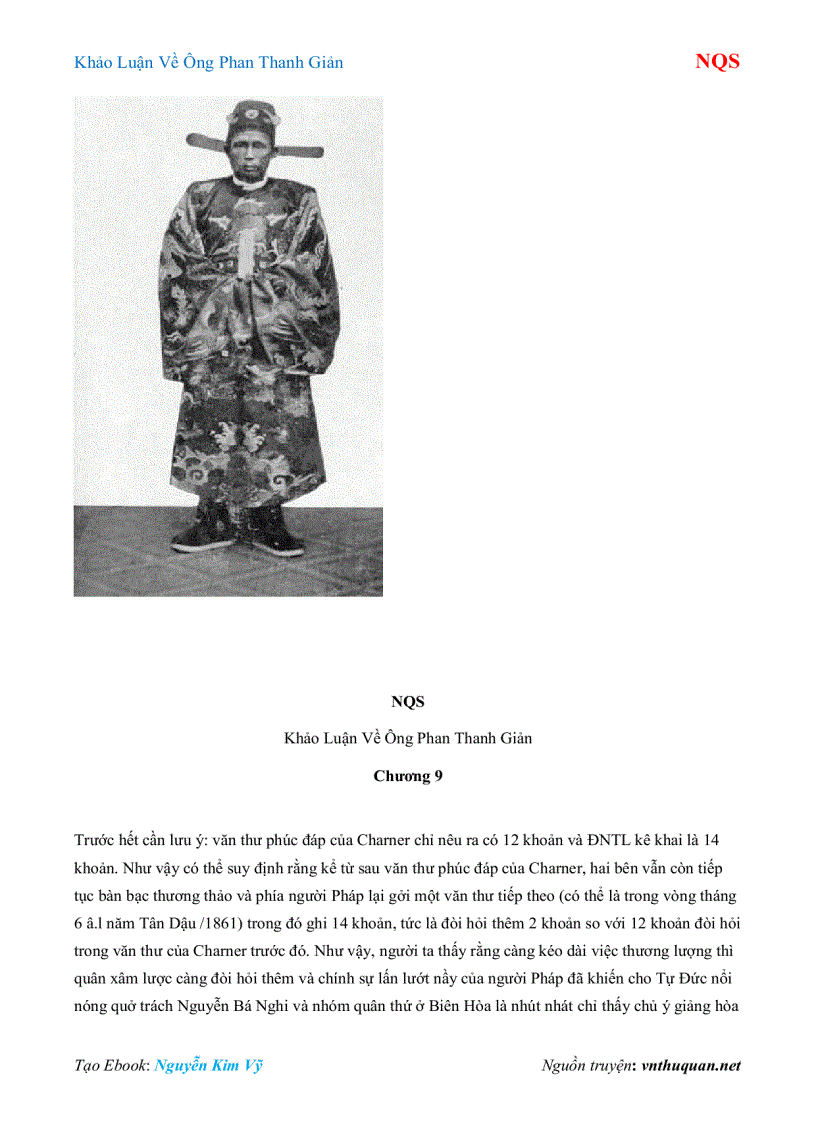 image for page Ebook Khảo Luận Về Ông Phan Thanh Giản NQS