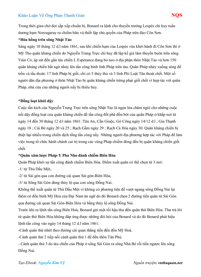image for page Ebook Khảo Luận Về Ông Phan Thanh Giản NQS