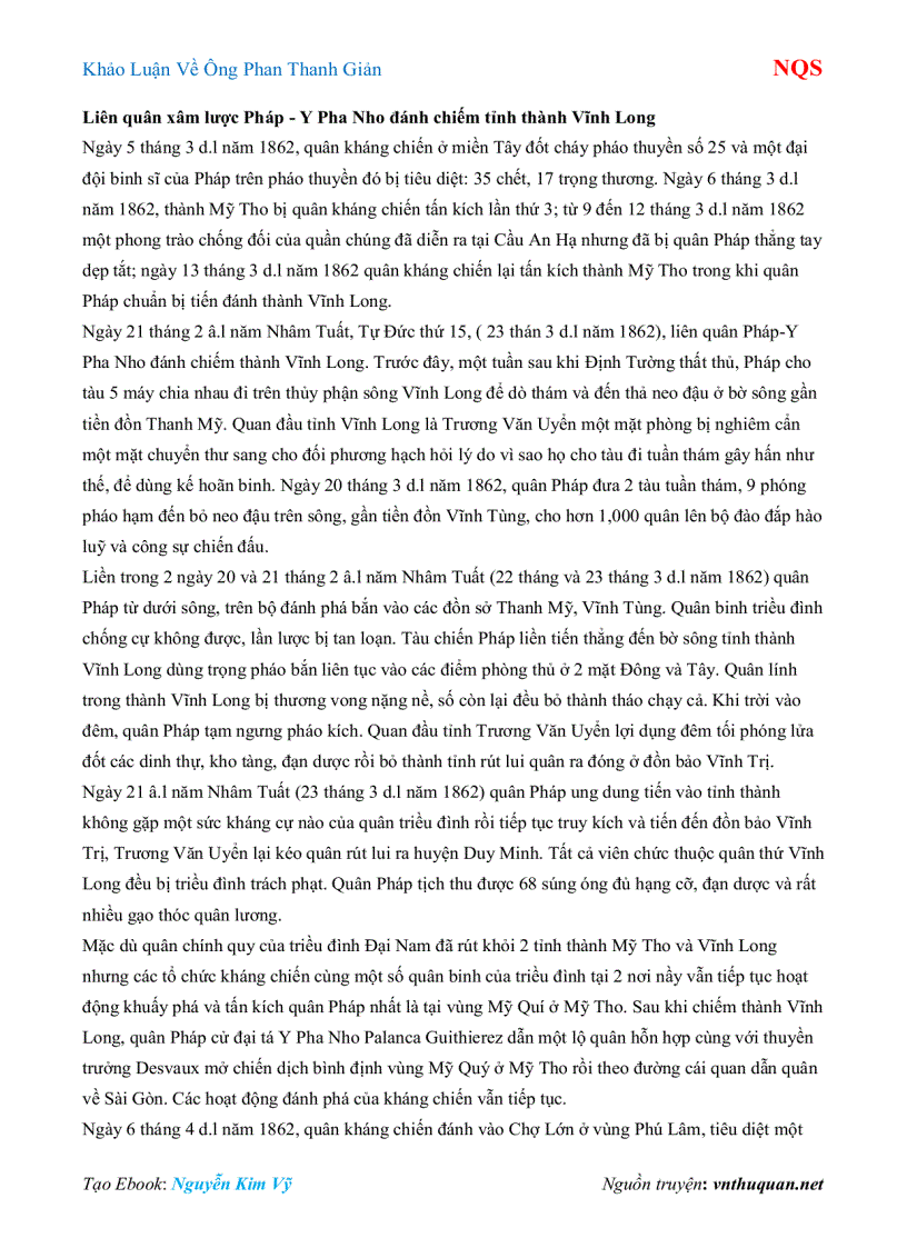 image for page Ebook Khảo Luận Về Ông Phan Thanh Giản NQS