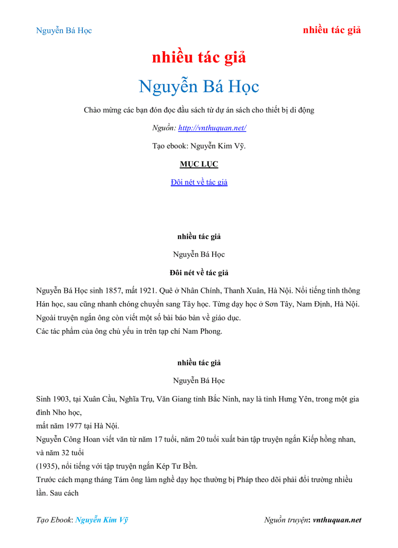 image for page Ebook Nguyễn Bá Học nhiều tác giả