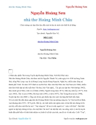 Ebook nhà thơ Hoàng Minh Châu Nguyễn Hoàng Sơn