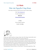 Ebook Nhà văn Nguyễn Công Hoan Lê Minh