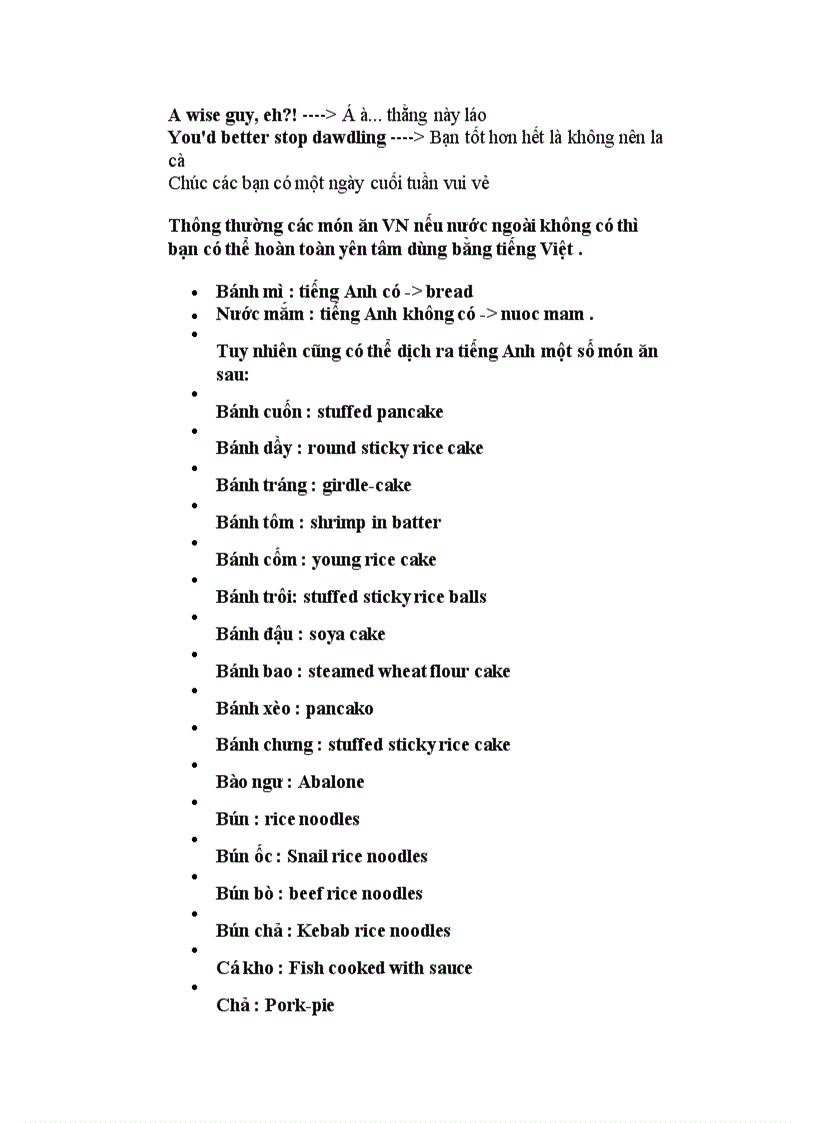 image for page Các câu nói tiếng Anh thông thường