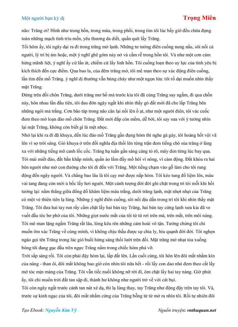 image for page Ebook Một người bạn kỳ dị Trọng Miên