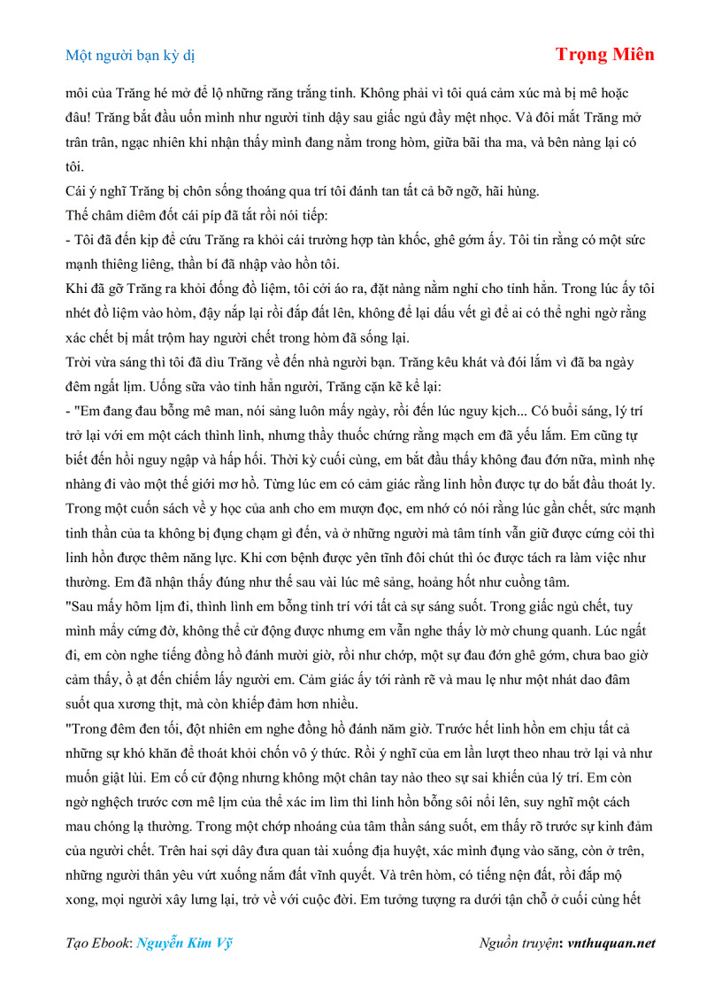 image for page Ebook Một người bạn kỳ dị Trọng Miên