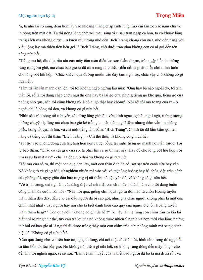 image for page Ebook Một người bạn kỳ dị Trọng Miên