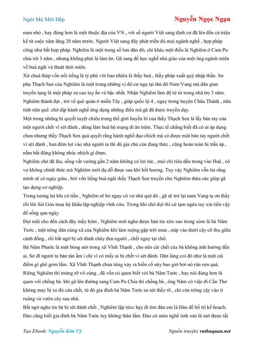 image for page Ebook Ngôi Mộ Mới Đắp Nguyễn Ngọc Ngạn