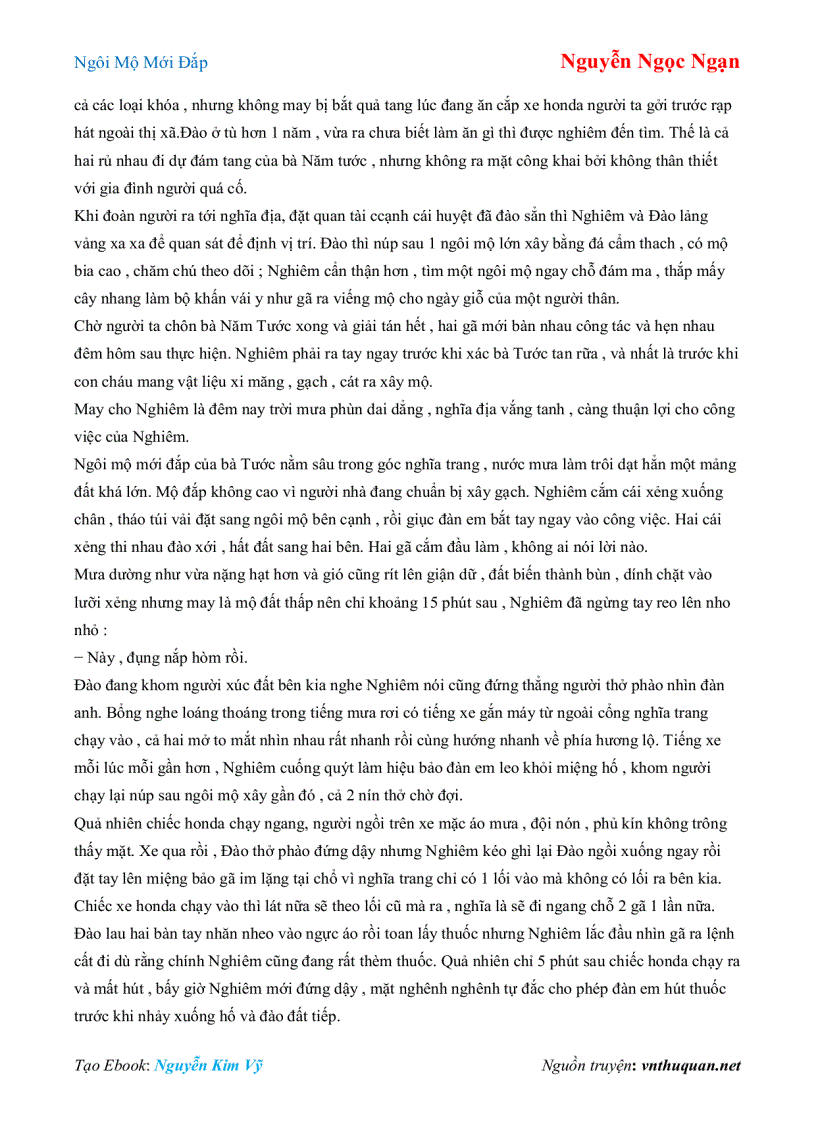image for page Ebook Ngôi Mộ Mới Đắp Nguyễn Ngọc Ngạn