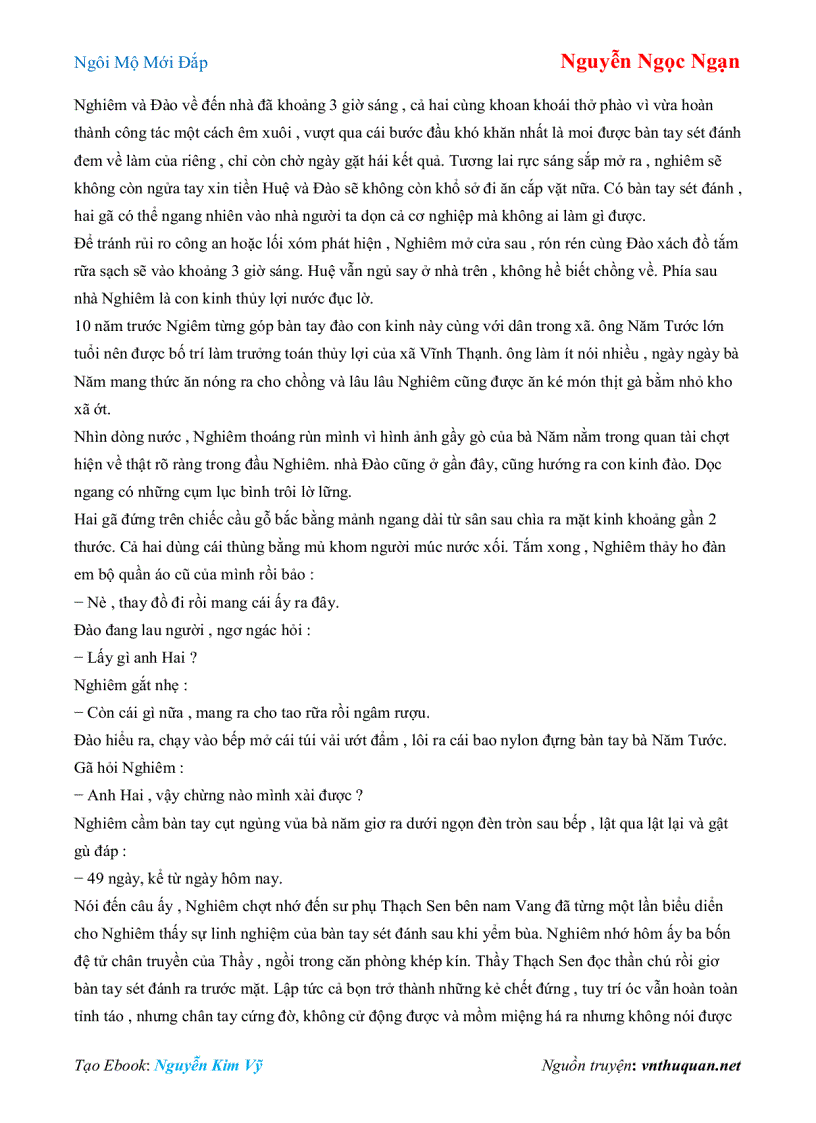 image for page Ebook Ngôi Mộ Mới Đắp Nguyễn Ngọc Ngạn