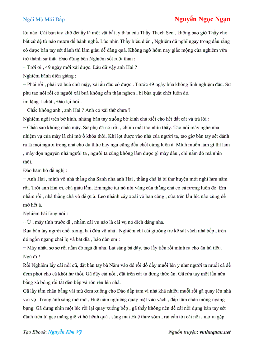 image for page Ebook Ngôi Mộ Mới Đắp Nguyễn Ngọc Ngạn