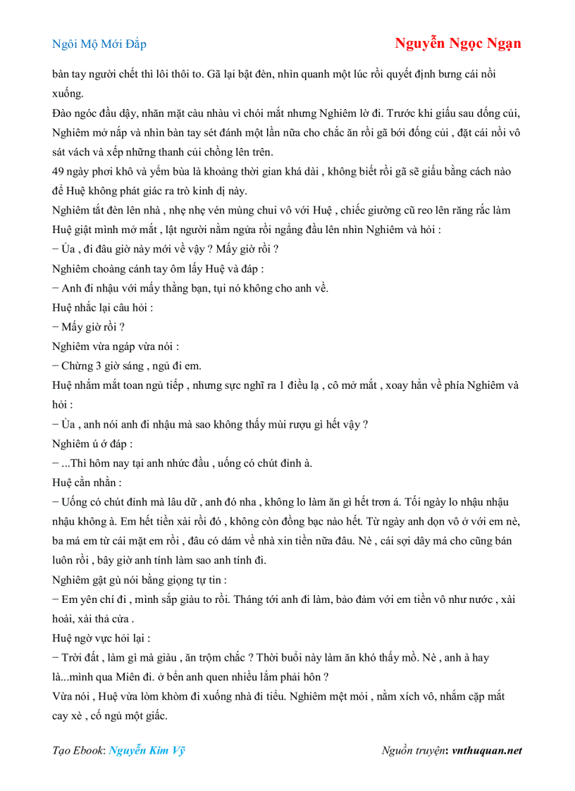 image for page Ebook Ngôi Mộ Mới Đắp Nguyễn Ngọc Ngạn