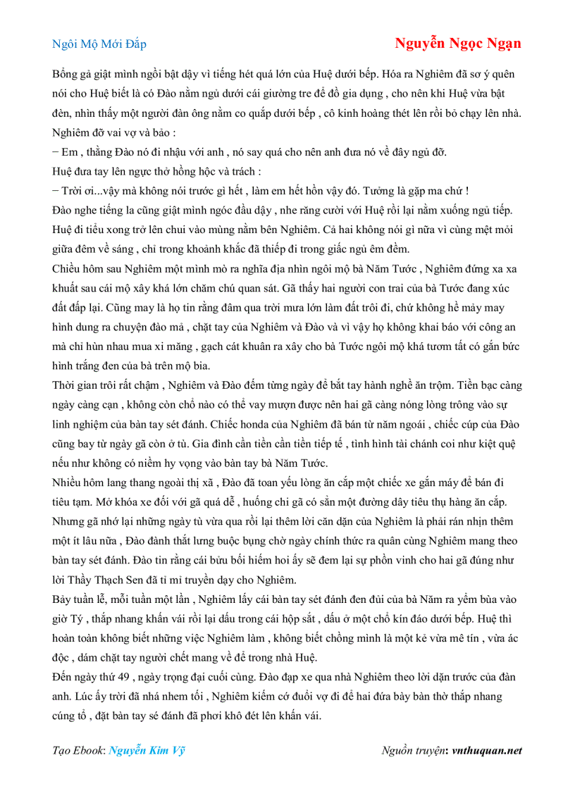 image for page Ebook Ngôi Mộ Mới Đắp Nguyễn Ngọc Ngạn