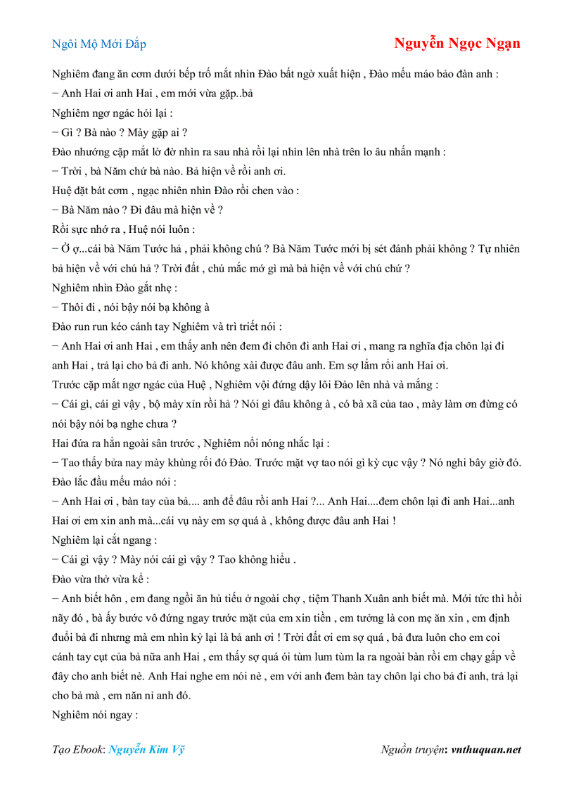 image for page Ebook Ngôi Mộ Mới Đắp Nguyễn Ngọc Ngạn