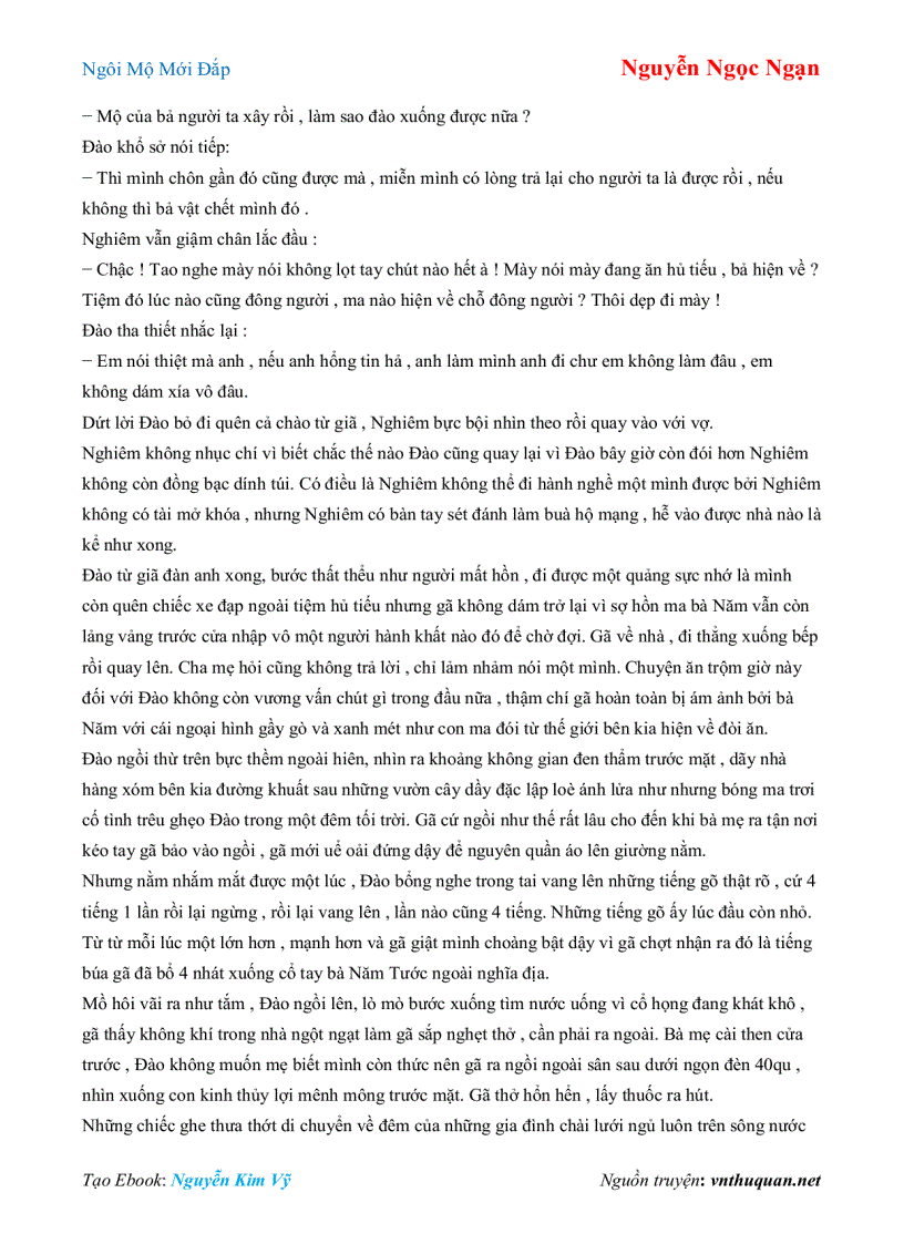 image for page Ebook Ngôi Mộ Mới Đắp Nguyễn Ngọc Ngạn