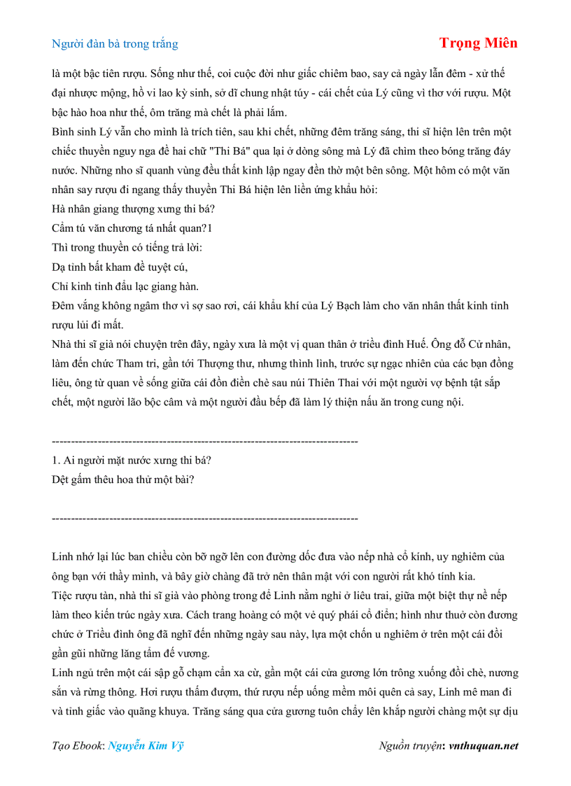 image for page Ebook Người đàn bà trong trắng Trọng Miên