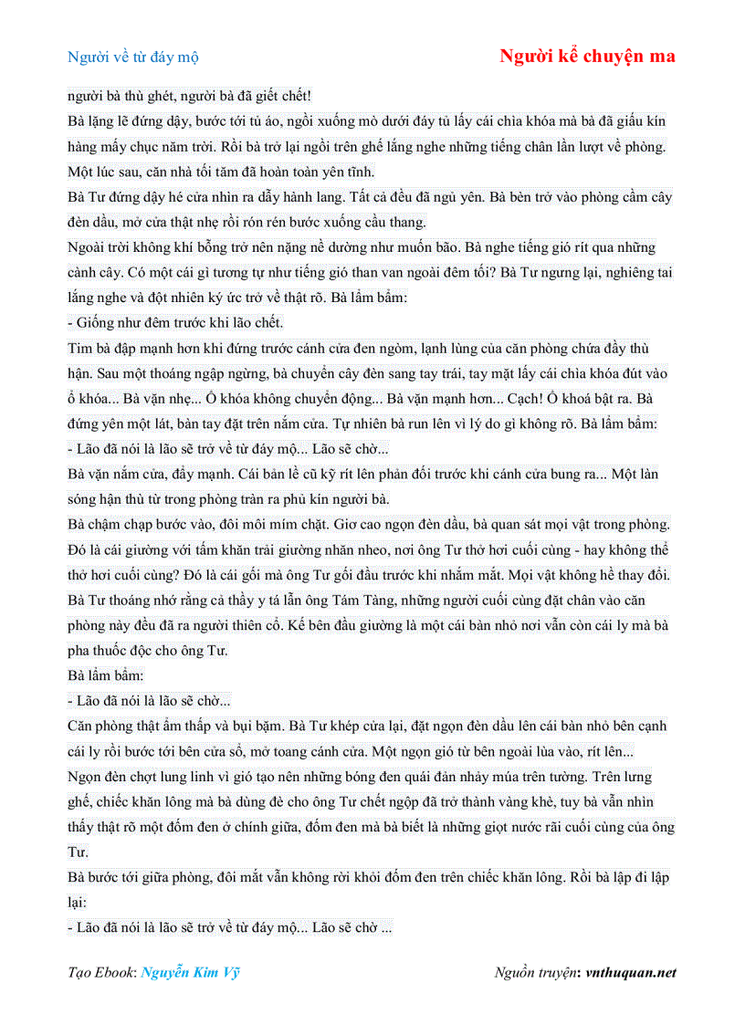 image for page Ebook Người về từ đáy mộ Người kể chuyện ma