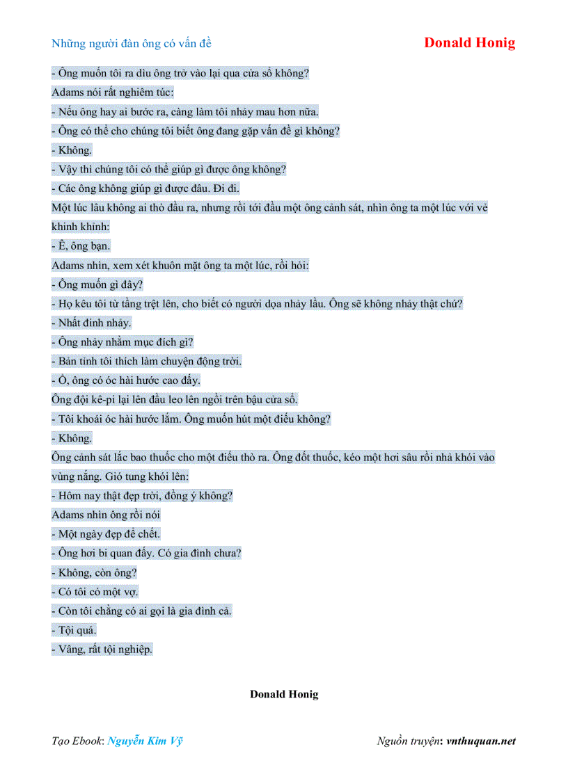 image for page Ebook Những người đàn ông có vấn đề Donald Honig