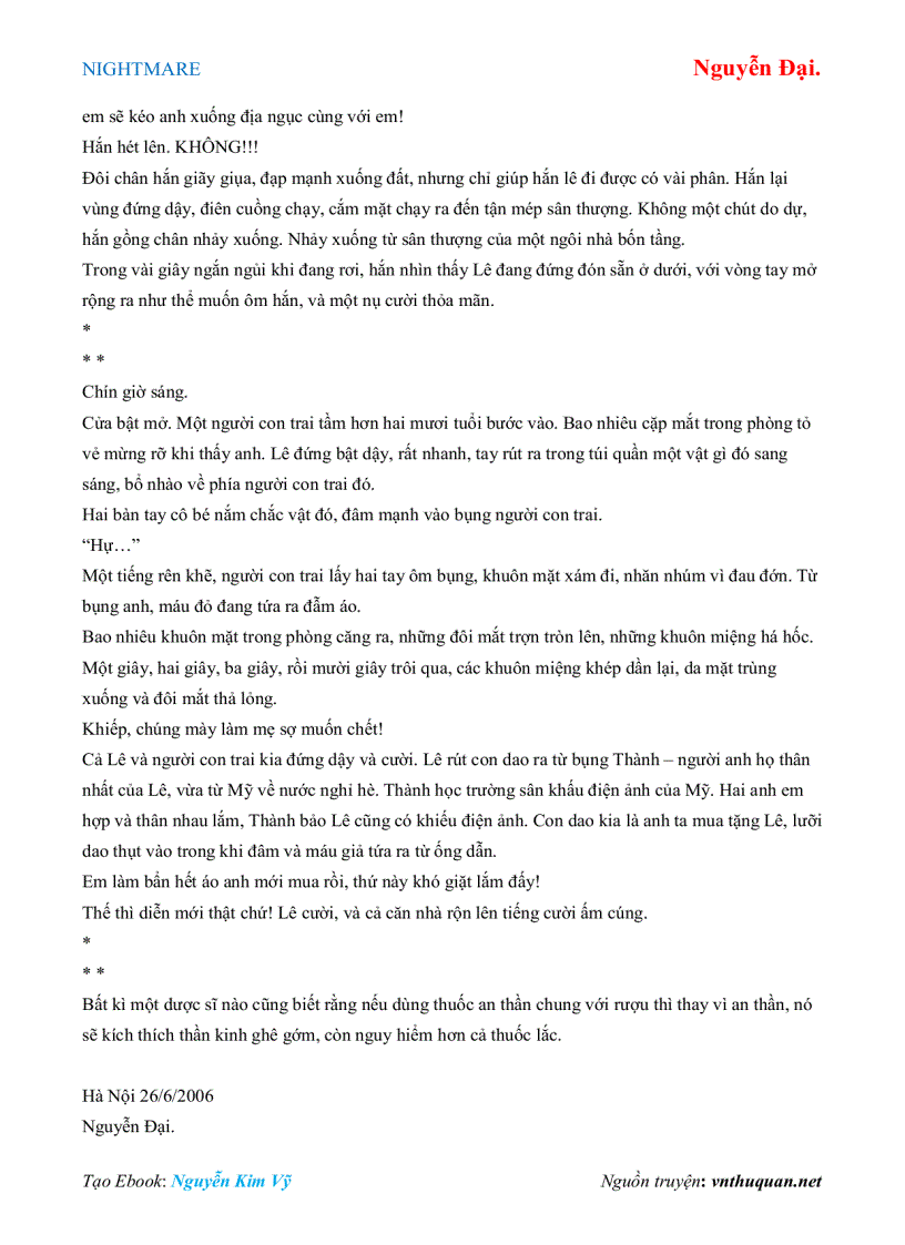 image for page Ebook NIGHTMARE Nguyễn Đại