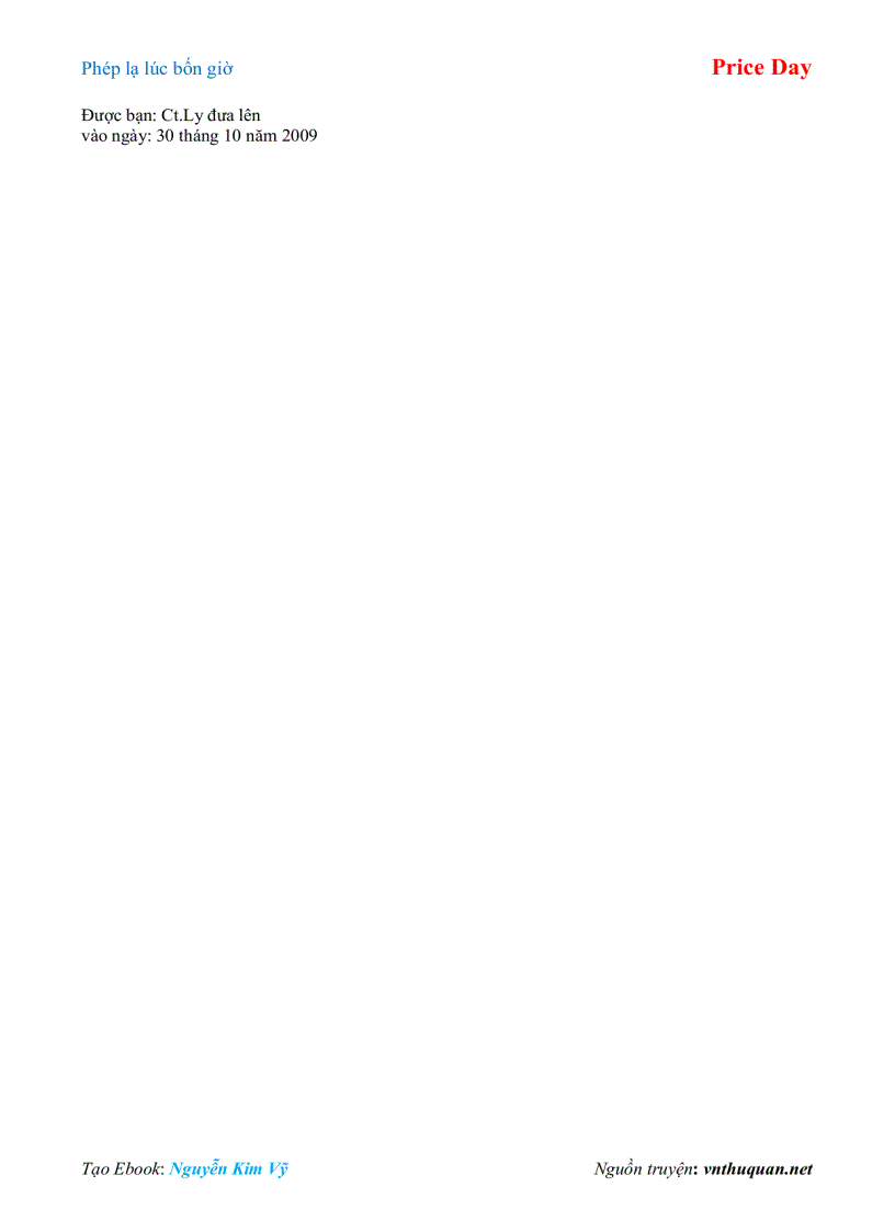 image for page Ebook Phép lạ lúc bốn giờ Price Day