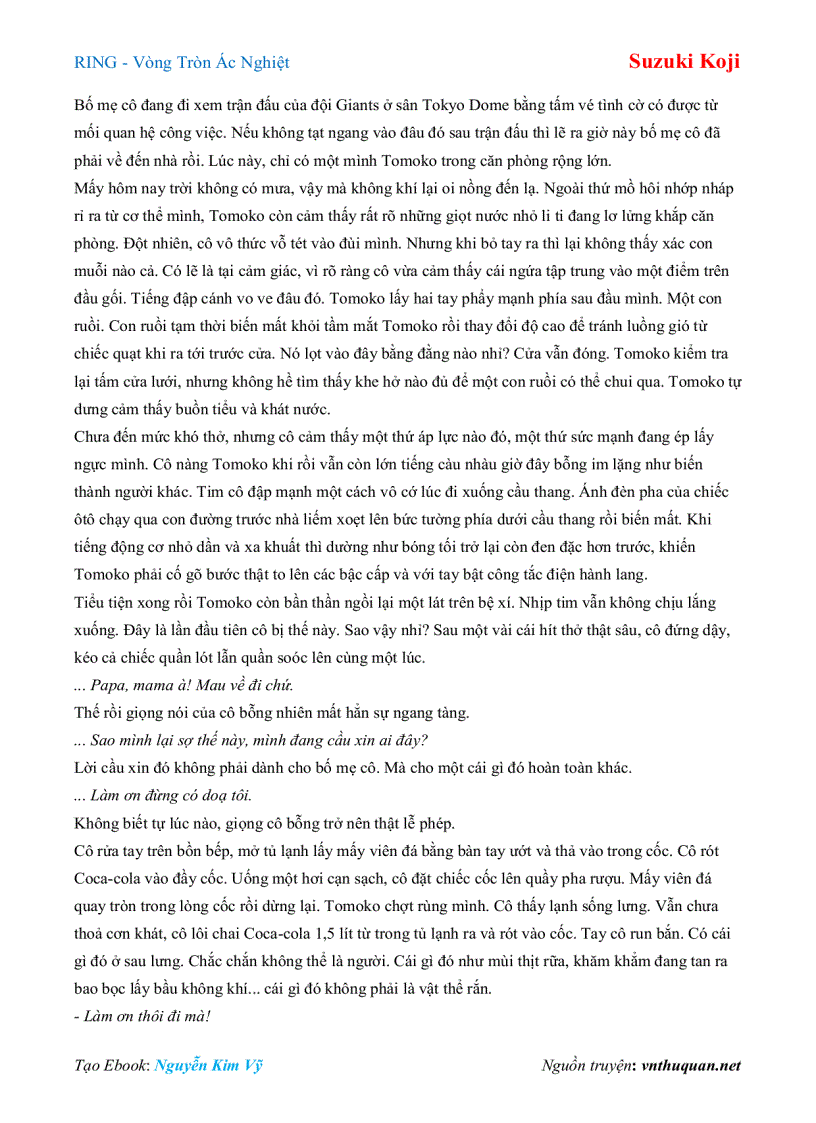 image for page Ebook RING Vòng Tròn Ác Nghiệt Suzuki Koji