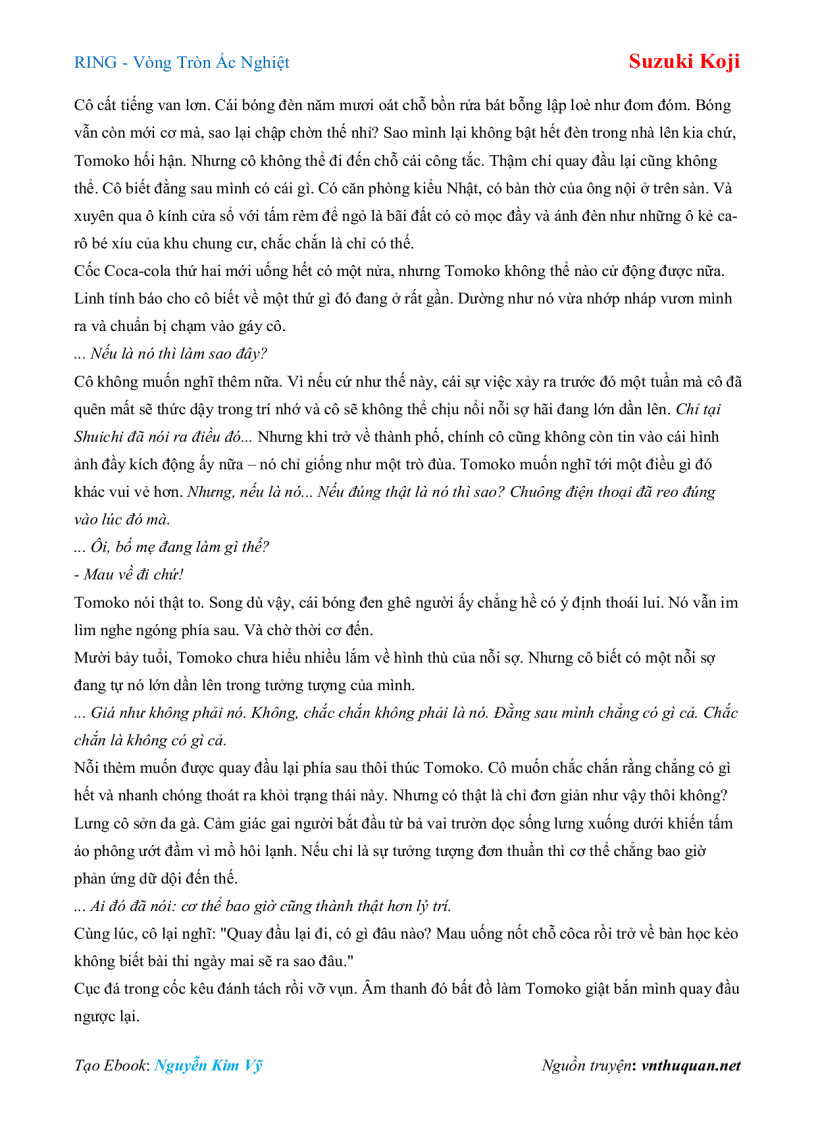 image for page Ebook RING Vòng Tròn Ác Nghiệt Suzuki Koji