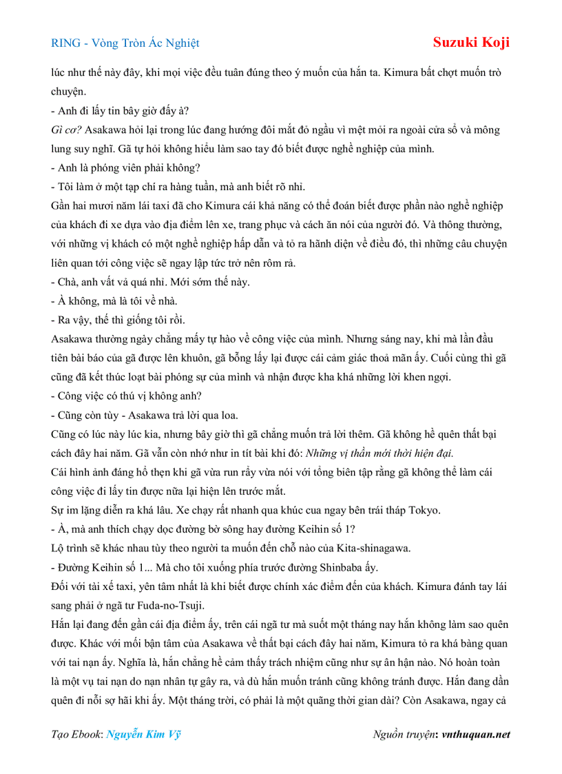 image for page Ebook RING Vòng Tròn Ác Nghiệt Suzuki Koji