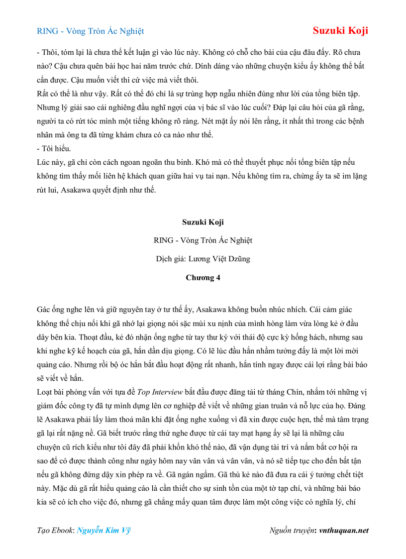 image for page Ebook RING Vòng Tròn Ác Nghiệt Suzuki Koji