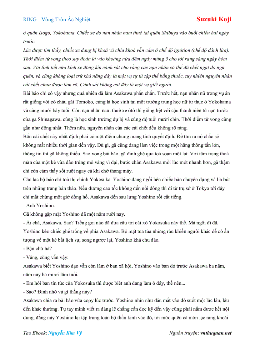 image for page Ebook RING Vòng Tròn Ác Nghiệt Suzuki Koji