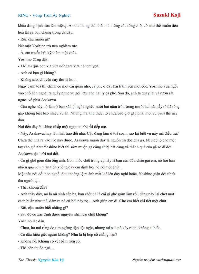 image for page Ebook RING Vòng Tròn Ác Nghiệt Suzuki Koji