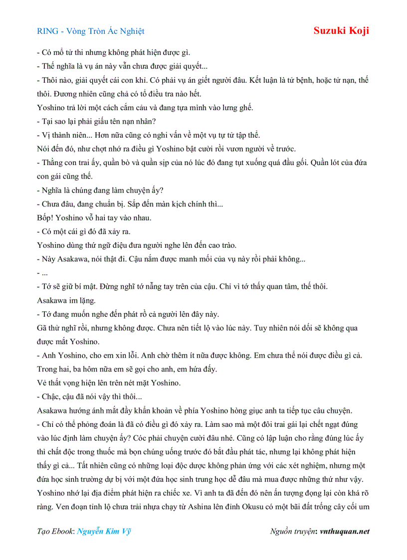 image for page Ebook RING Vòng Tròn Ác Nghiệt Suzuki Koji