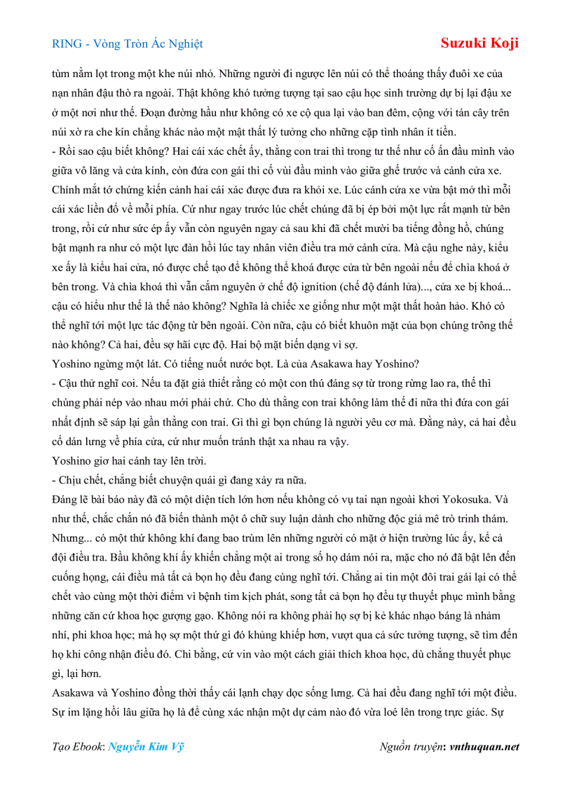 image for page Ebook RING Vòng Tròn Ác Nghiệt Suzuki Koji