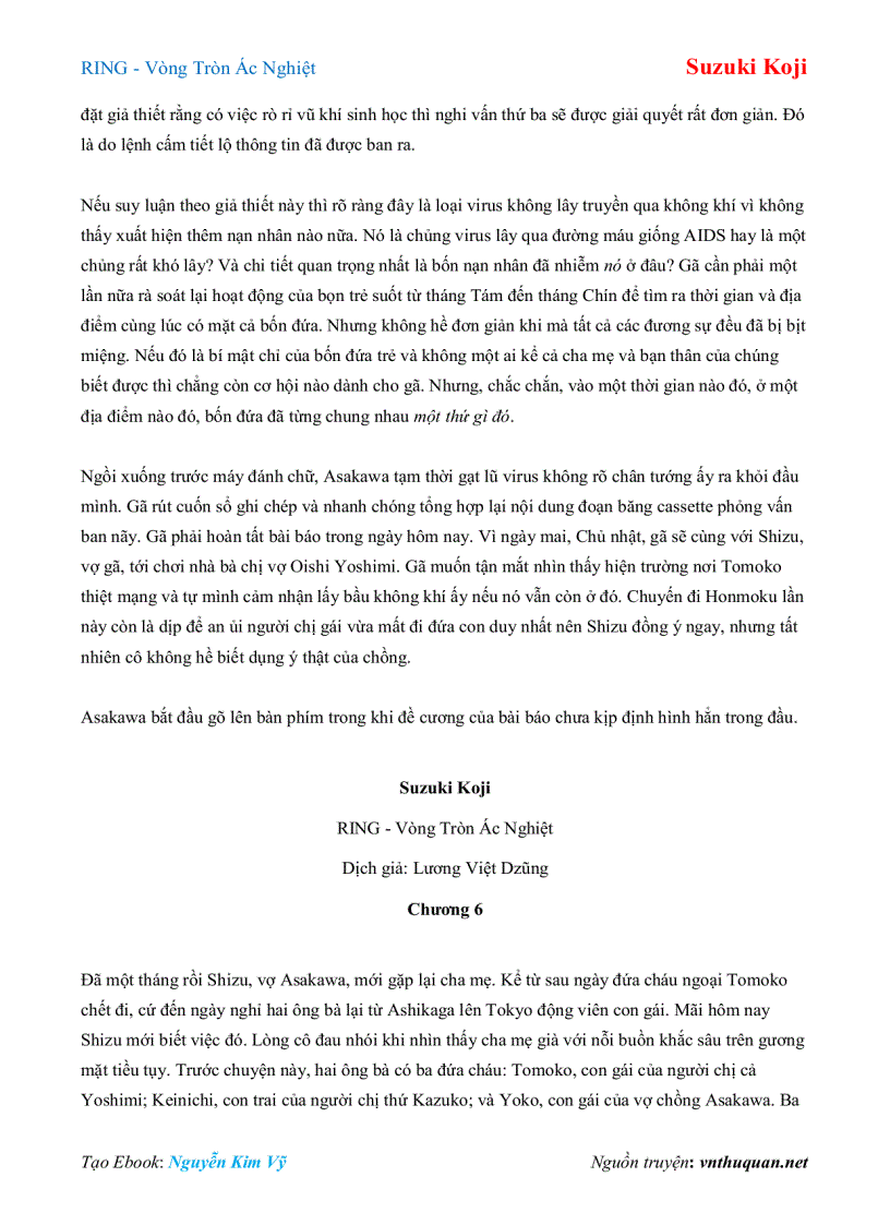 image for page Ebook RING Vòng Tròn Ác Nghiệt Suzuki Koji