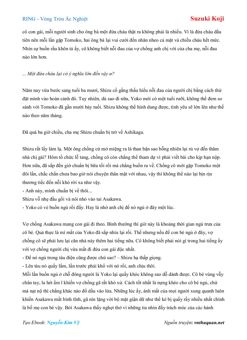 image for page Ebook RING Vòng Tròn Ác Nghiệt Suzuki Koji