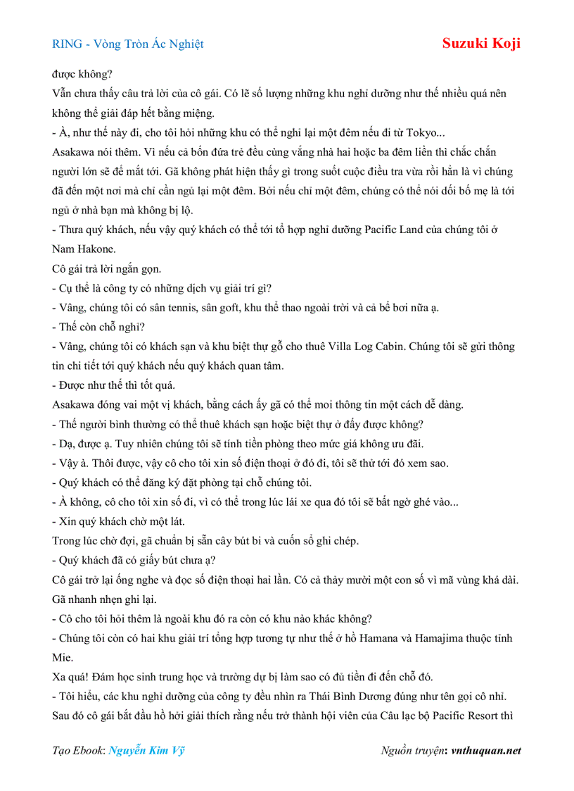 image for page Ebook RING Vòng Tròn Ác Nghiệt Suzuki Koji