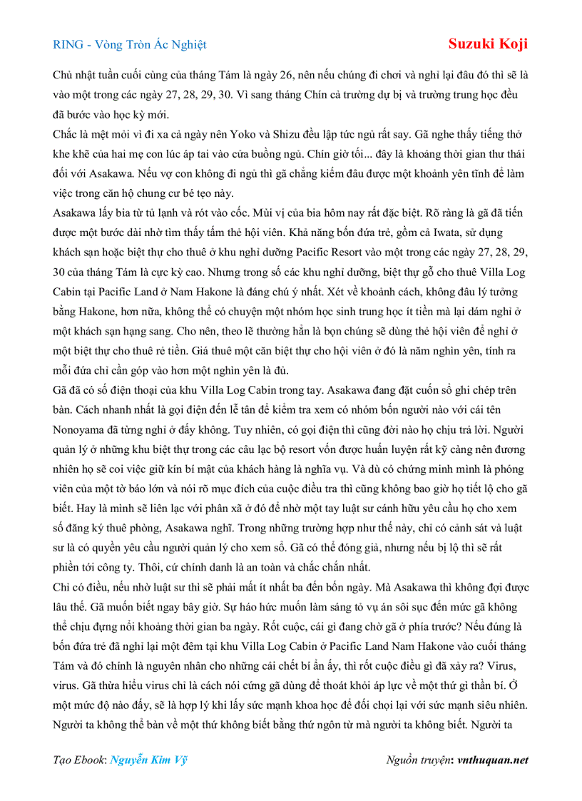image for page Ebook RING Vòng Tròn Ác Nghiệt Suzuki Koji