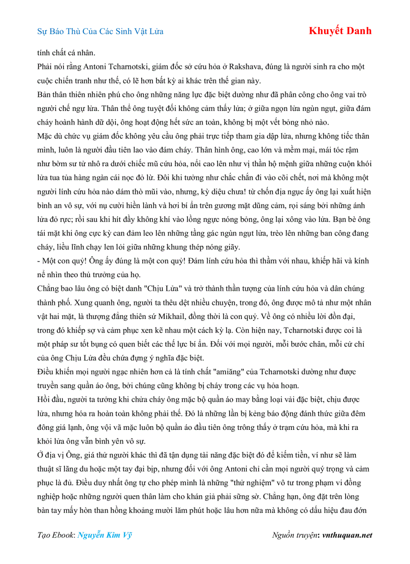 image for page Ebook Sự Báo Thù Của Các Sinh Vật Lửa Khuyết Danh