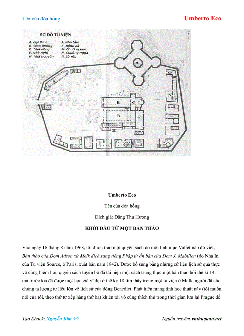 image for page Ebook Tên của đóa hồng Umberto Eco