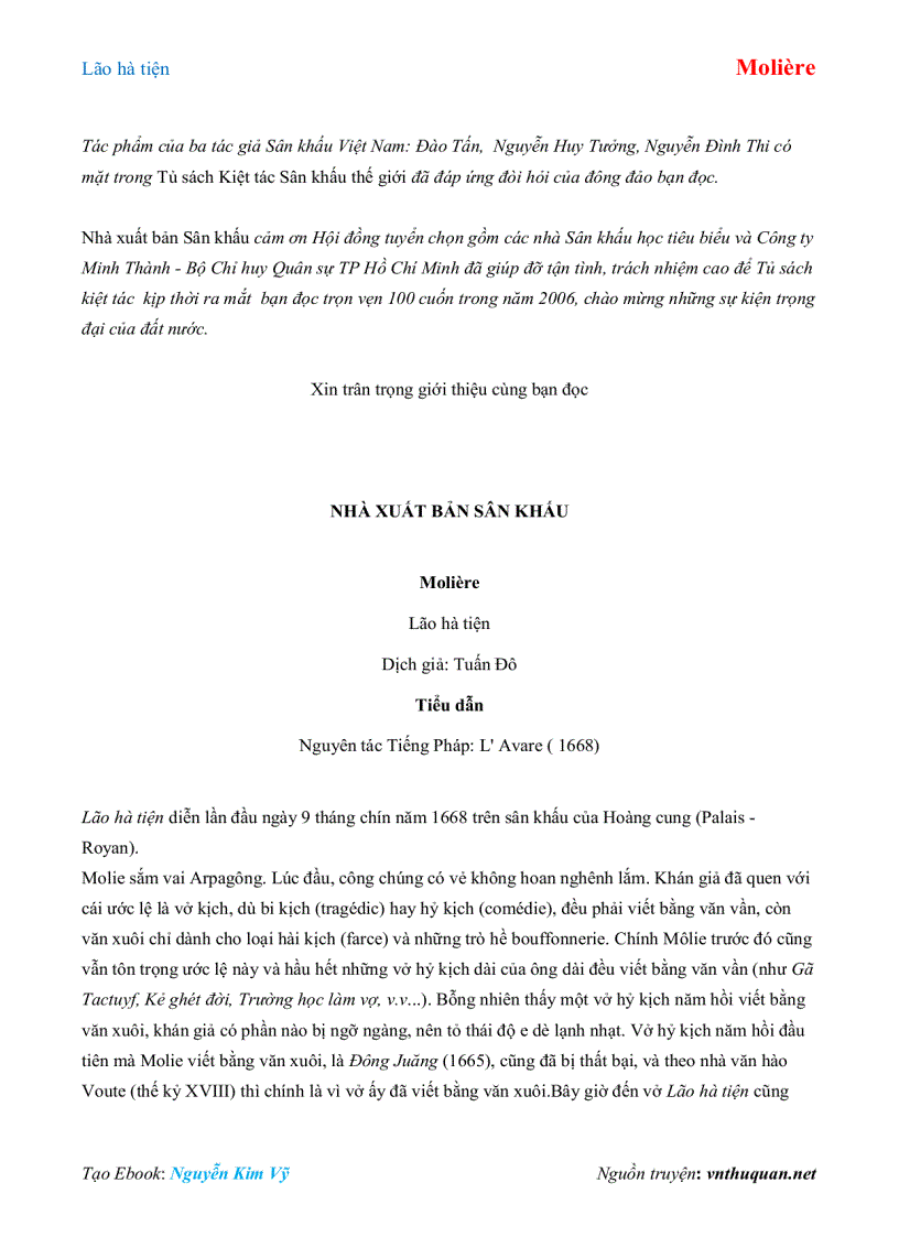 image for page Ebook Lão hà tiện Molière