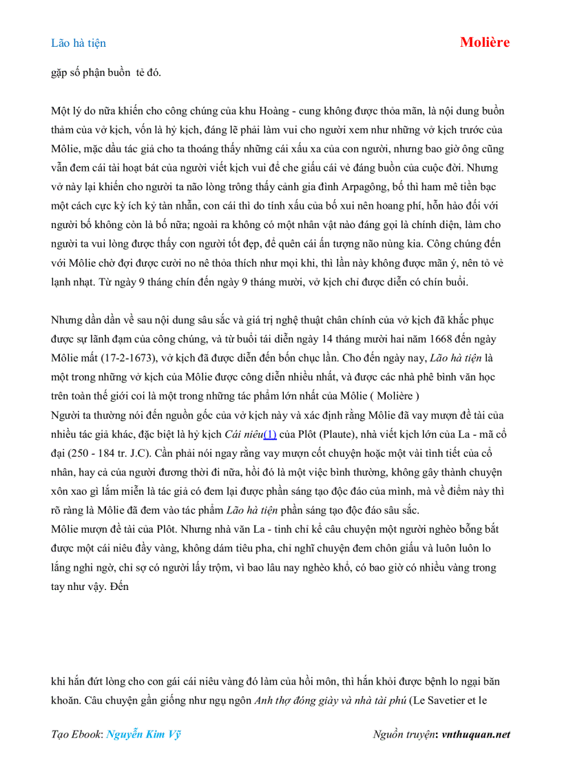 image for page Ebook Lão hà tiện Molière