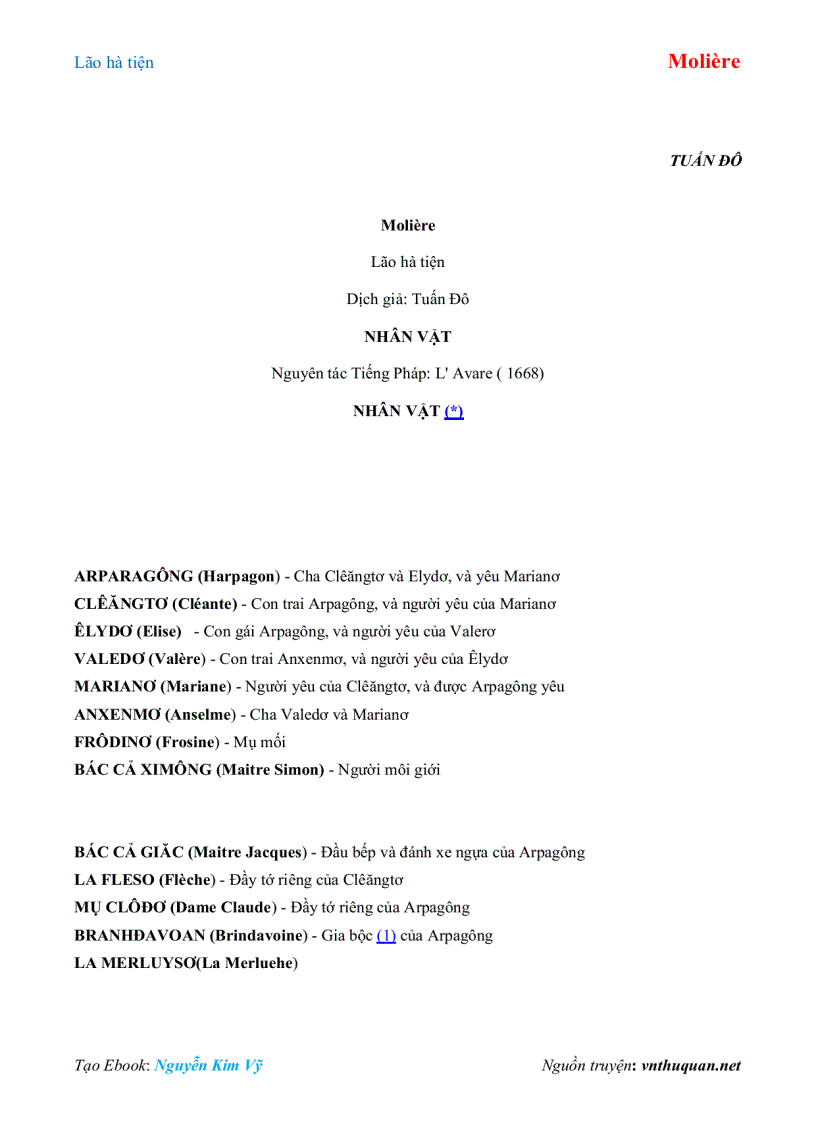 image for page Ebook Lão hà tiện Molière