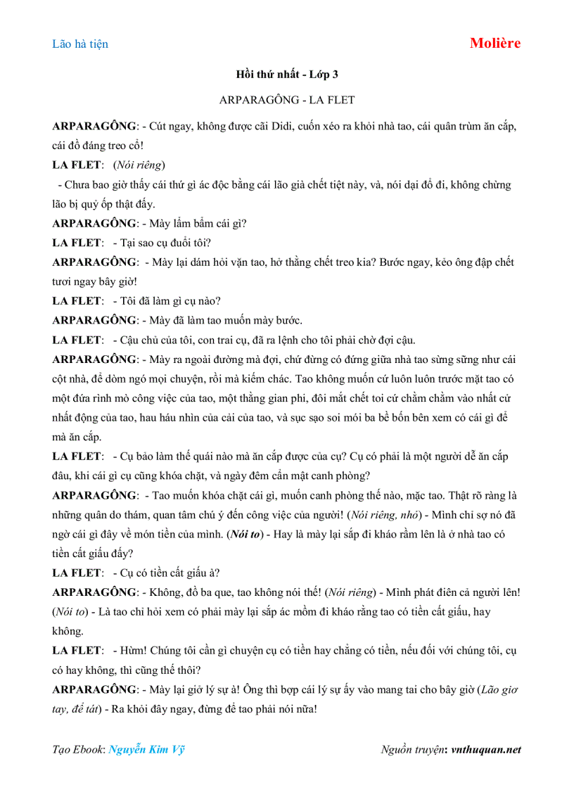 image for page Ebook Lão hà tiện Molière